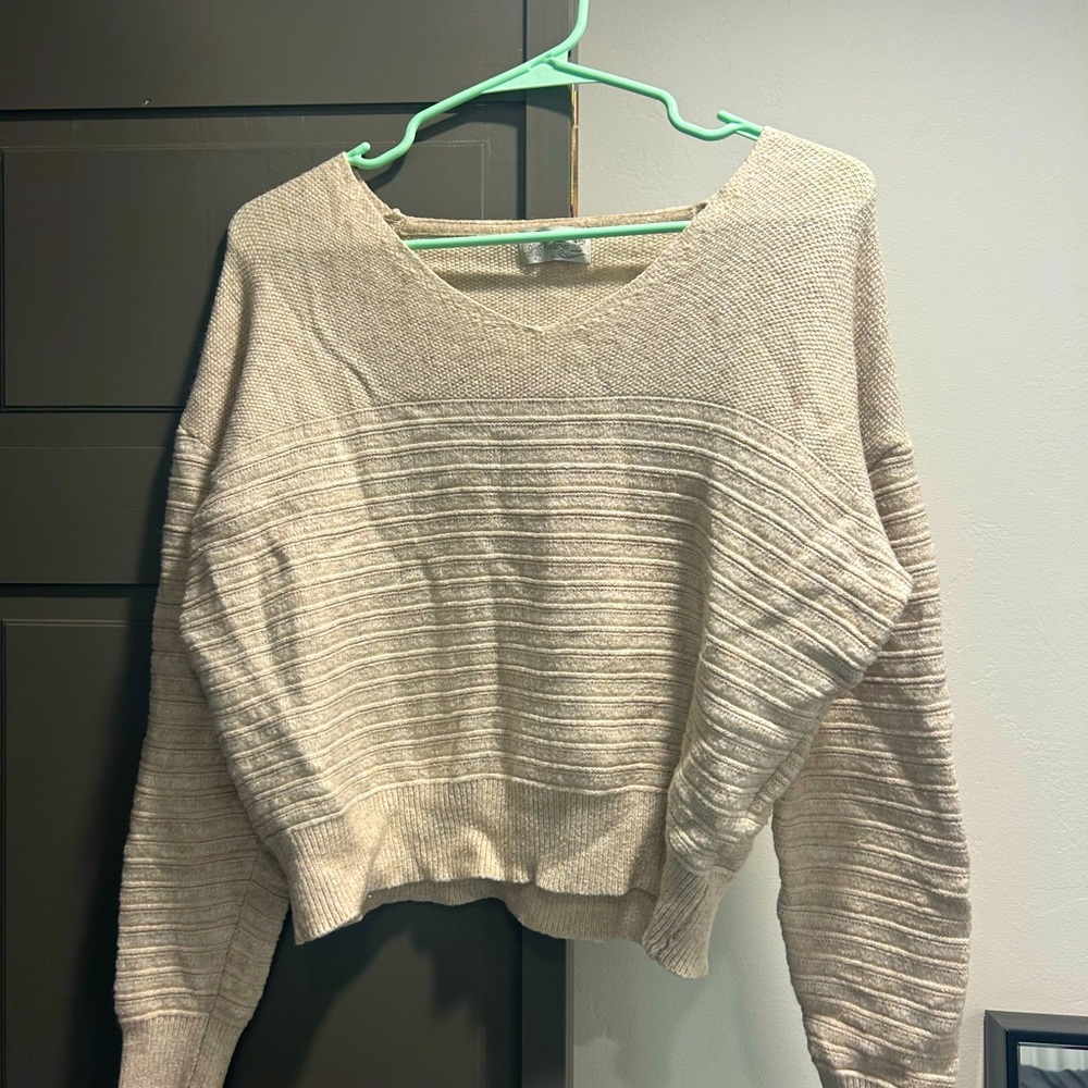 Poof Apparel Tan Sweater - Size S